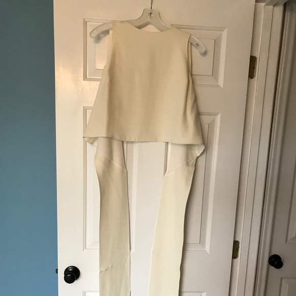 Etcetera Tops - Creme wrap top w/open back